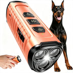 3X Ultrasonic to Stop Barking Neighbors Dog, Portable Anti Barking Device Dog Bark Deterrent Device 50ft Range 5 Modes, Flashlight & Beep Safe & Effective for Small, Medium & Large Dogs