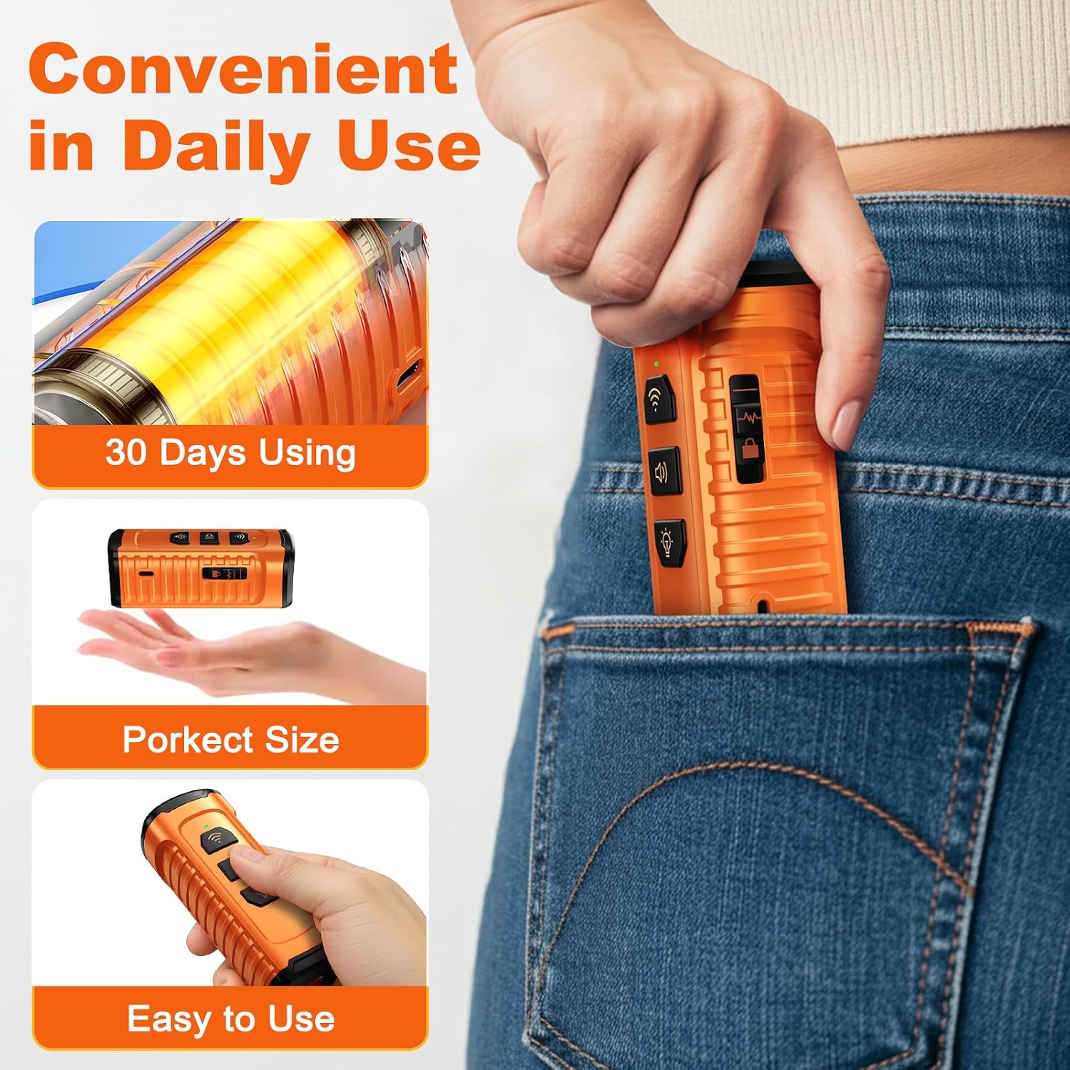 3X Ultrasonic to Stop Barking Neighbors Dog, Portable Anti Barking Device Dog Bark Deterrent Device 50ft Range 5 Modes, Flashlight & Beep Safe & Effective for Small, Medium & Large Dogs