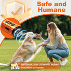 3X Ultrasonic to Stop Barking Neighbors Dog, Portable Anti Barking Device Dog Bark Deterrent Device 50ft Range 5 Modes, Flashlight & Beep Safe & Effective for Small, Medium & Large Dogs